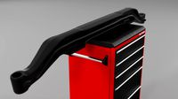 Truck front axle single beam Low-poly 3D model