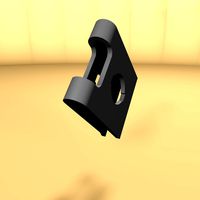 Threaded clip for plastic sheet