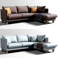 Morgan sofa with ottoman