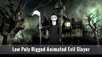 Low poly Rigged Animated evil slayer