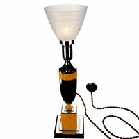 Art Deco Nickeled Table Lamp
