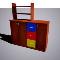 Cupboard with library