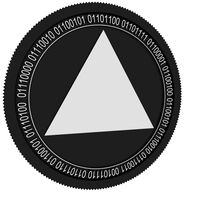 Triangles black coin