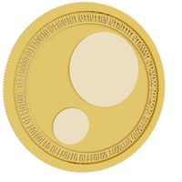 PinkCoin gold coin