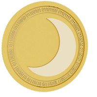Mooncoin gold coin