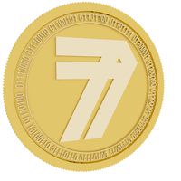 LuckySevenToken gold coin