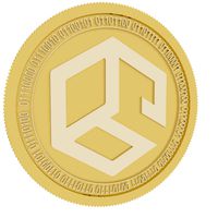 Cube gold coin