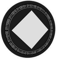waves black coin