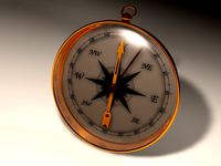 Handheld compass