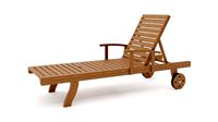 Wooden Garden Sunchair