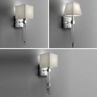 Glass Stem Sconce Set