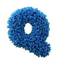 Glowing Fuzzy Letter Q