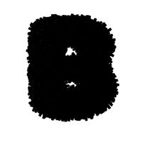 Glowing Fuzzy Letter B