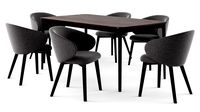 Connubia Tabla table with Tuka dining chair