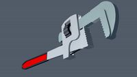 pipe wrench  Low Poly