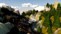 Low Poly Wilderness Express Landscape Train