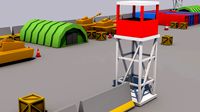 Low Poly Military Base