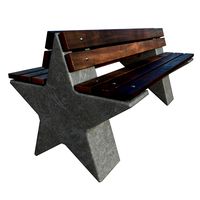 Street bench "STAR" #4