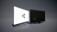 Low Poly Flat TV