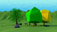 tree American Elm Low Poly Scene