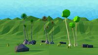 tree Yucca Low Poly Scene