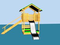 Playhouse with Slide