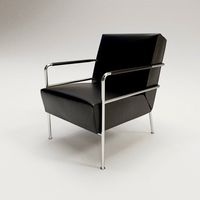 Leather and Chrome Cinema Chair