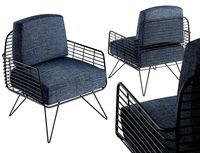 Armchair Modern with metal tile 3D model