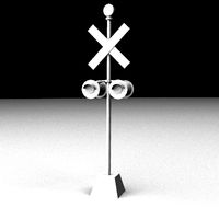 Railroad Crossing sign