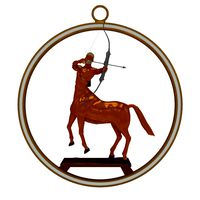 Sagittarius Zodiac Sign 3D Model