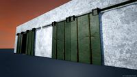 Garage double door