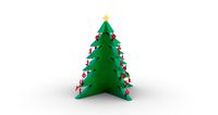 Alphabetical Christmas Tree with Two Feet Height