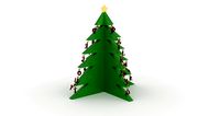 Alphabetical Christmas Tree with One Feet Height