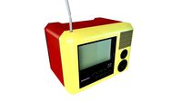 Classical Antique Television (Low Poly)