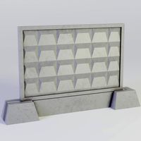 Concrete fence