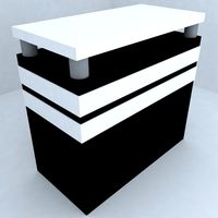 fair reception desk 5 rectangular bold