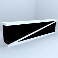 fair reception desk 8 cross pattern rectangular