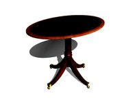 Oval meeting table