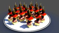 Topping food