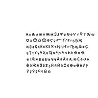 Cyrillic set1 CG CAD data