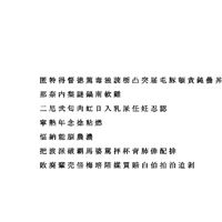 Chinese MS PMincho font set16 CG CAD data