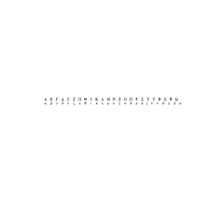 Greek alphabets MS Mincho CG CAD data