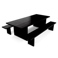 HUDSON EBONIZED SOLID WOOD TABLE