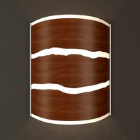 HUDSON WIDE WALNUT STRIP SCONCE