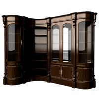 Cabinet classic corner bent glass