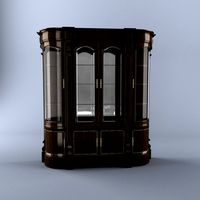 Cabinet classic bent glass