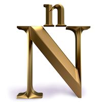 Free 3d alphabet N