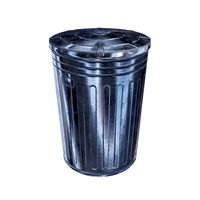 Metal Trash Can