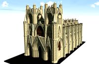 Gothic Church Exterior and Interior