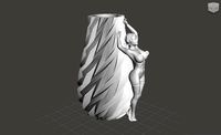 Printable Nude Female Body Vase 01